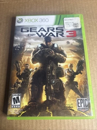 Gears of War 3 Microsoft Xbox 360 Complete in Box with Manual (untested)
