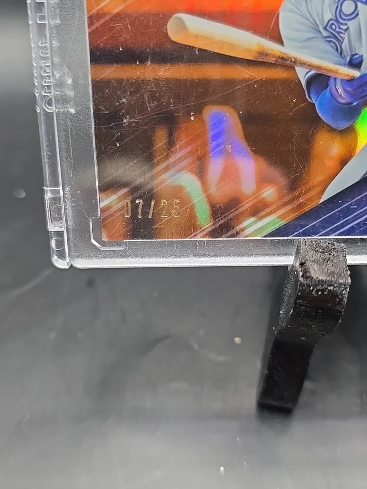 Refrator 2019 Bowman Chrome Vladimir Guerrero Jr. RC #’d /25 laranja - Imagem 3 de 3