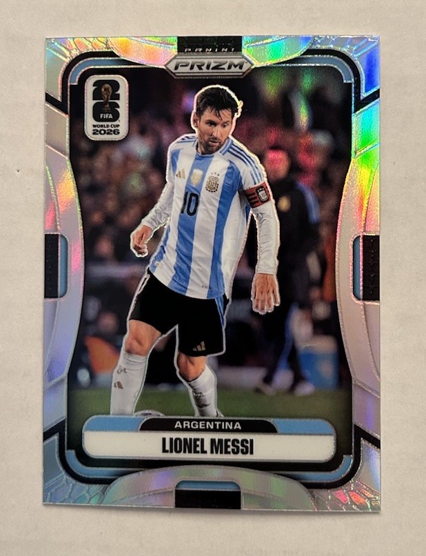 2026 Panini Prizm Lionel Messi True Silver FIFA World Cup ARGENTINA