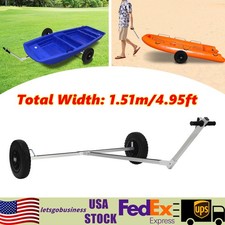 Boat Trailer Dolly Aluminum Alloy Inflatable Boat Kayak Sailboat Trailer Mover