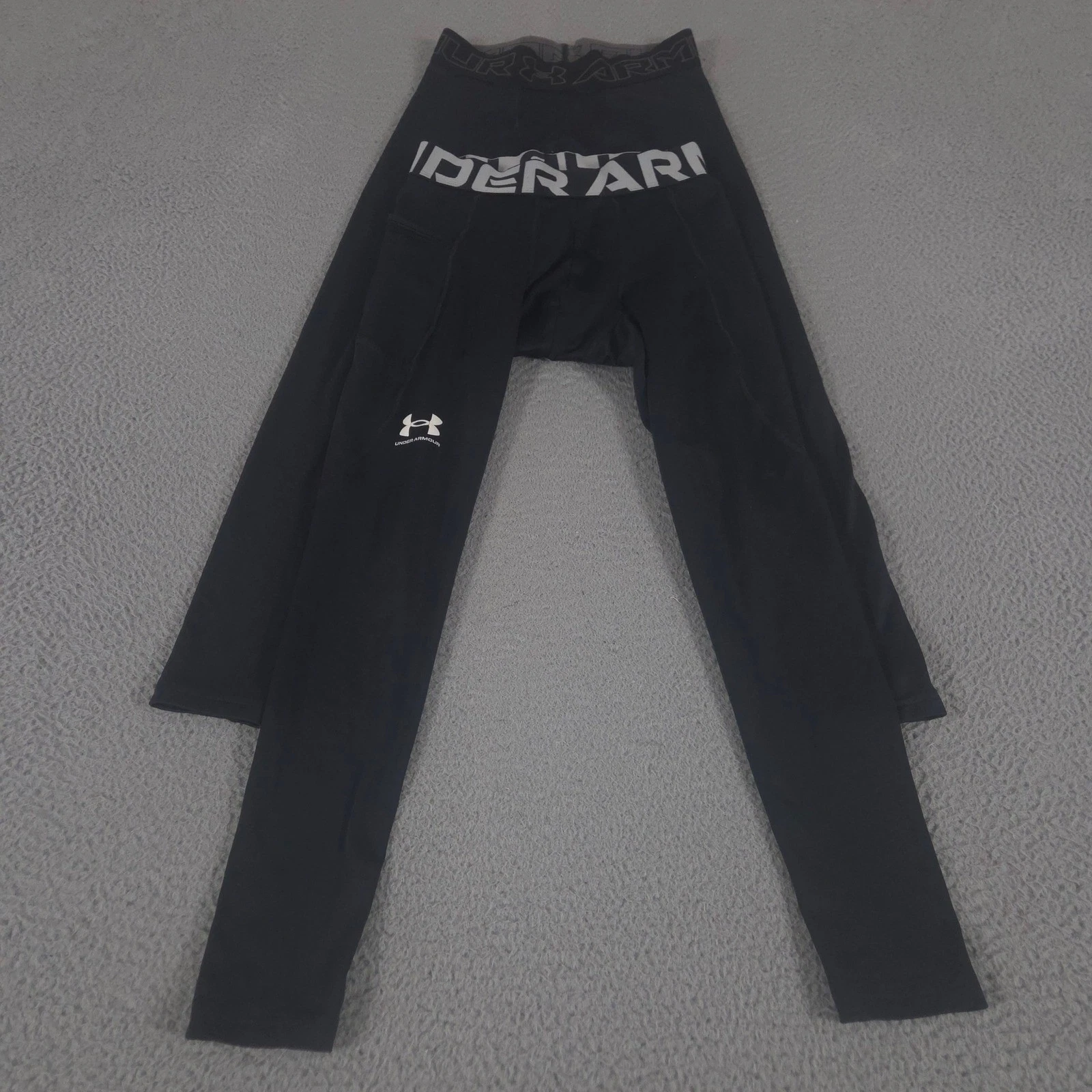 LOT OF 2 Under Armour Pants Mens Medium ColdGear Armour Compression Leggings