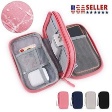 Portable Electronic Organizer Travel Cable Storage Bag Cord Case Accessories