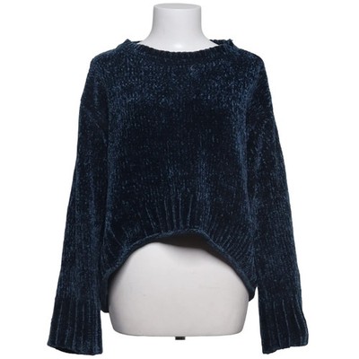 Zara Knit, Strickpullover, Größe: L, Blau/Grau, Polyester, Einfarbig, Damen #nHk