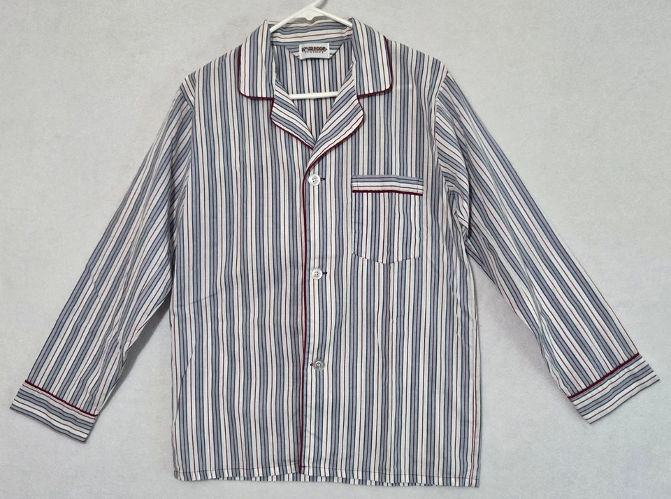 Conjunto de pijama vintage McGregor Classics para hombre talla pequeña manga larga a rayas 424 Foto 2 de 4