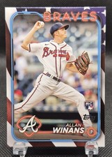 2024 Topps Series 2 Independence Day /76 Allan Winans #494 Rookie RC