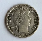Silver Coin DIME - 10 CENTS 1914 VF