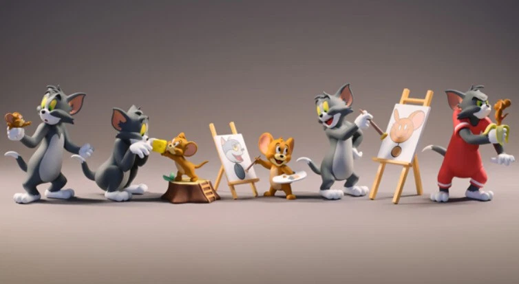 Lot de 3 figurines Tom et Jerry Quick et autre - Collection