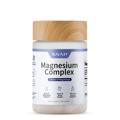 Snap Supplements Magnesium Komplex 60 Kapseln Schlaf Muskel Unterstützung