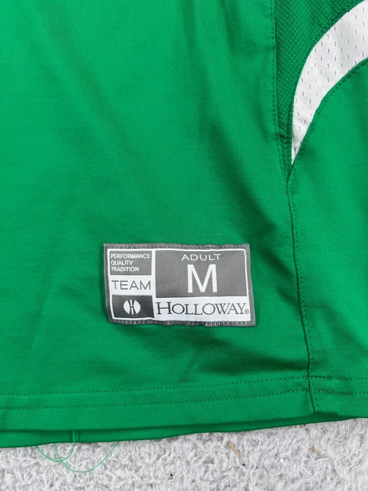 Camiseta deportiva de baloncesto Holloway para adultos mediana verde blanca sin mangas mezcla de nailon en blanco Foto 3 de 4