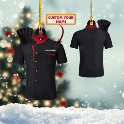 Chef gift, Master chef ornament, Christmas gift for Master chef custom shaped ac