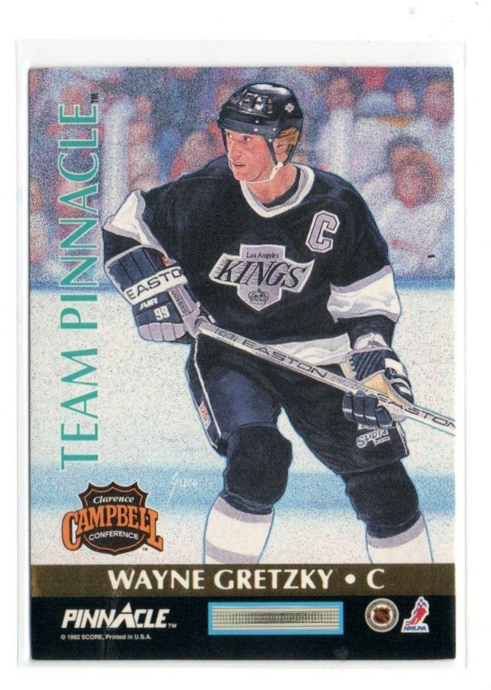 WAYNE GRETZKY-ERIC LINDROS 1992-93 PINNACLE HOCKEY TEAM PINNACLE #5 OF 6