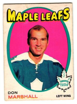 1971-72 O-Pee-Chee #199 Don Marshall Toronto Maple Leafs OPC SKU#VS1043
