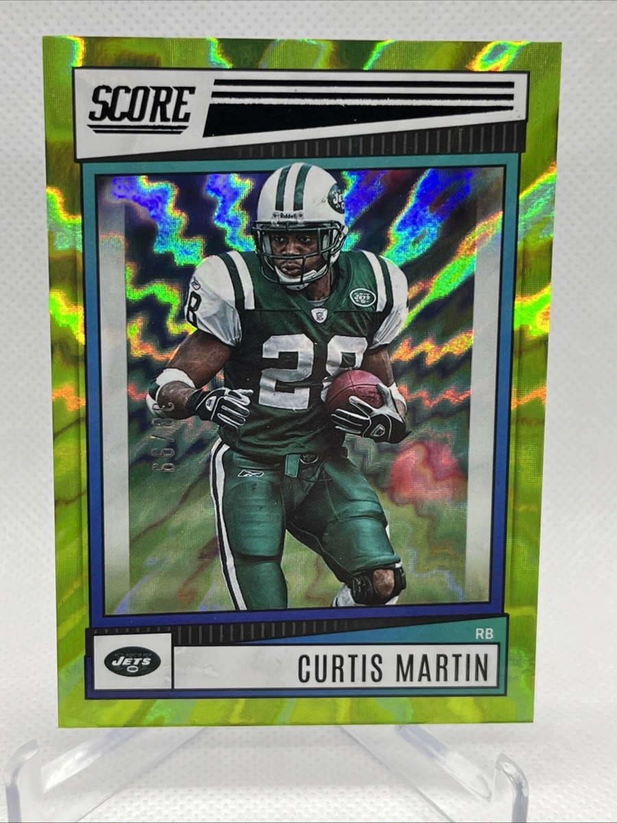 2022 Score #299 Curtis Martin GREEN ELECTRIC #38/99 JETS | eBay