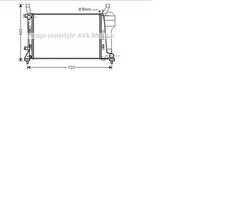Radiatore Mercedes Classe A  W169 150 Benzina DAL '04 ->