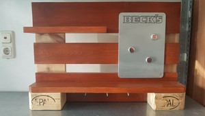 Euro Palette Regal Schlussel Magnet Pinnwand Vintage Kuche Flur Becks Ebay