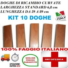 KIT 10 DOGHE DI RICAMBIO PER RETI LETTO IN LEGNO -TUTTE LE MISURE-LARGHEZZA 68mm