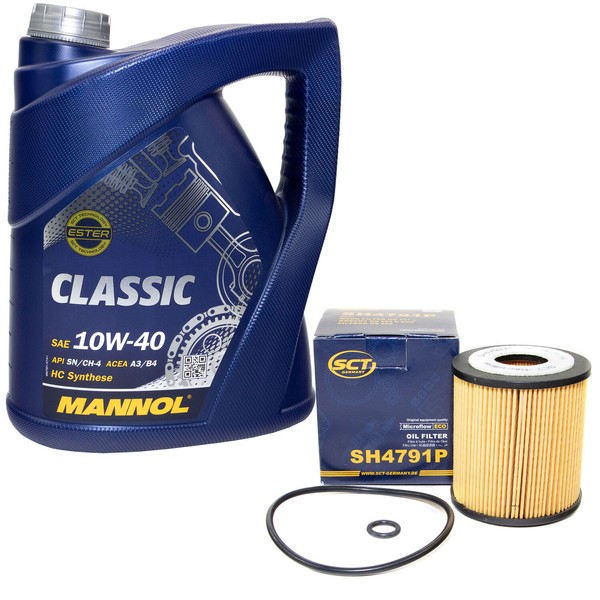 MotoröL Set 10W-40 5 Liter + ÖLfilter Sh 4791 P FüR Mazda 6 Hatchback-image