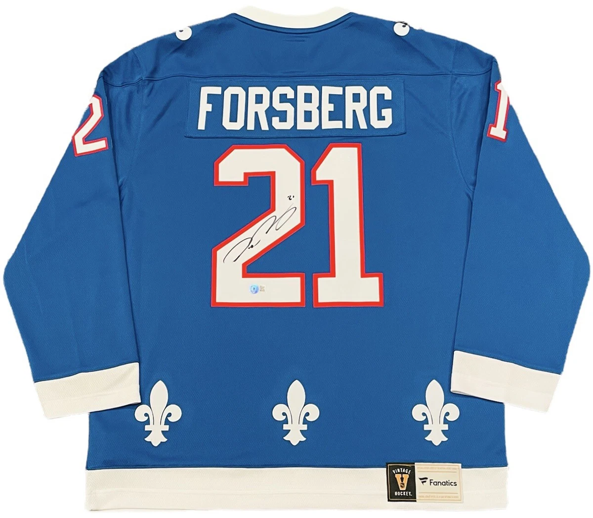 And the Winner of the signed Peter Forsberg Jersey is