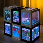 Creative Multicolor Stackable Building Blocks Ecological Mini Aquarium Fish Tank