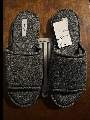 Goodfellow & Co Mens Lonzo Slide Slippers - XL (size 13) Wide - Gray