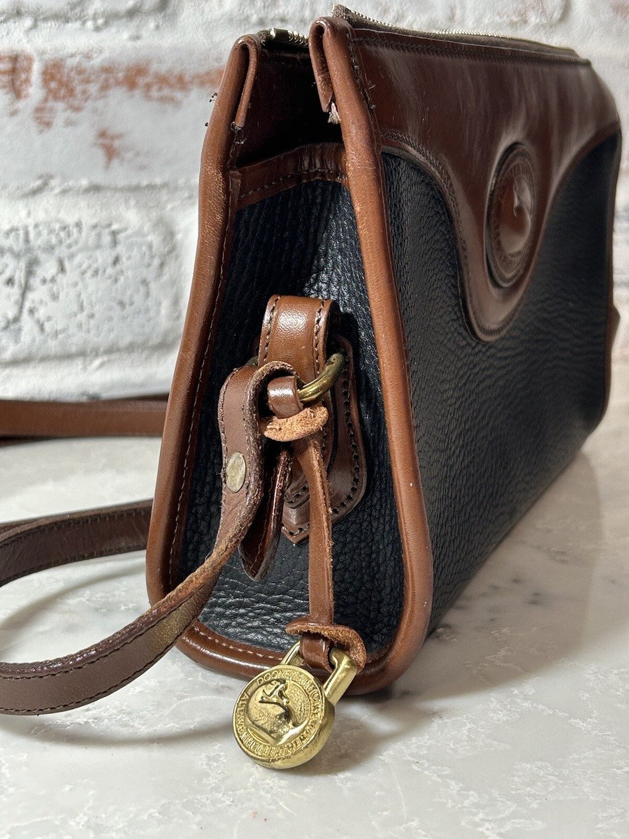 Rare Vintage Dooney & Bourke Purse Bl/Br 1981 All-weather Rare Vintage Dooney & Bourke Purse Bl/Br 1981 All-weather