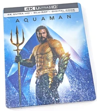 Aquaman 4K Ultra HD Blu-Ray Digital Steelbook Sealed New Unopened