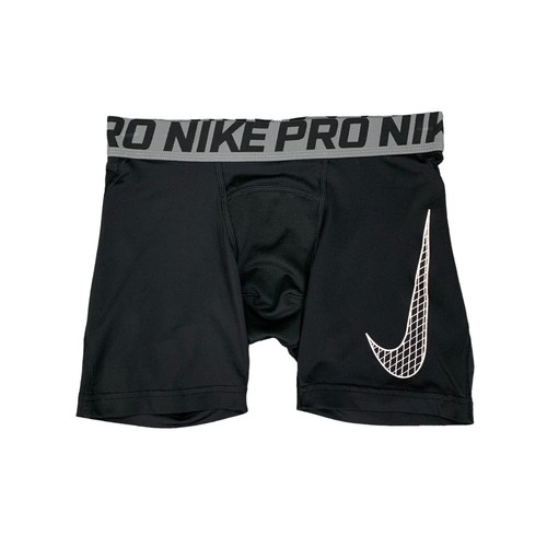 Nike Pro Shorts Boys Youth M Medium Black Dri Fit Compression Fitted Training