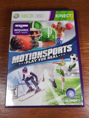 Motion Sports Kinect (Xbox 360, 2010) Complete w/ Manual CIB Tested