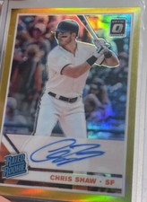2019 chris shaw Donruss Optic Gold RRS-CS auto /10