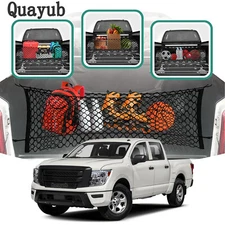 Envelope Style Premium Trunk Organizers Mesh Cargo Net for NISSAN TITAN 2004-23