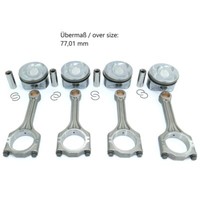 ÜBermaßKolben Set Pleuelstangen Set FüR VW 1.4 TSI 03C107065BF 03C198401A