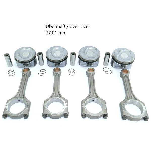 ÜBermaßKolben Set Pleuelstangen Set FüR VW 1.4 TSI 03C107065BF 03C198401A-image