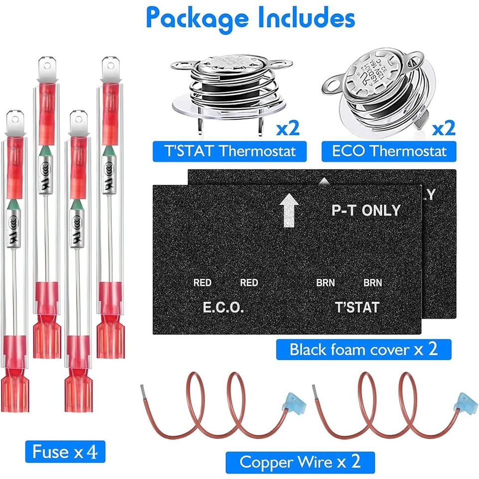 Scaldabagno RV Kit Termostato Termico per Taglio ECO Atwood 91447 Sostituzione 93866 per Rame Placcato in Stagno per Ambienti per