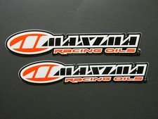 Two Maxima Racing Oils Logo Decals Stickers Sponsor Motocross Supercross