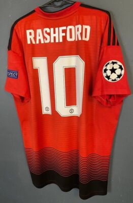 Maillot Manchester United Domicile 2018/19 – Rashford #10 – Taille L – Adidas