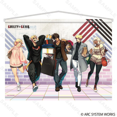 Guilty Gear Strive x OIOI B2 Suede Tapestry Wall Scroll BeBlock New