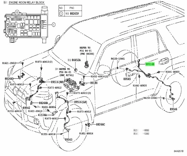 Sensor de control de deslizamiento de cable genuino JDM OEM TOYOTA 4RUNNER FJ CRUISER LEXUS GX460 Foto 2 de 2