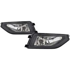 Left And Right Fog Light Set Fits 18-20 Volkswagen Atlas CAPA Certified
