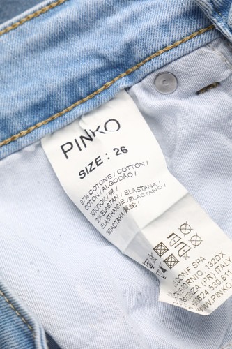 Pantaloncini jeans PINKO Destroyed W26 blu denim - Foto 3 di 4