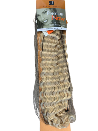 SENSATIONNEL PREMIUM NOW WET LOOK 18" INCH BLK 100% HUMAN HAIR BULK BRAIDING - Picture 7 of 14