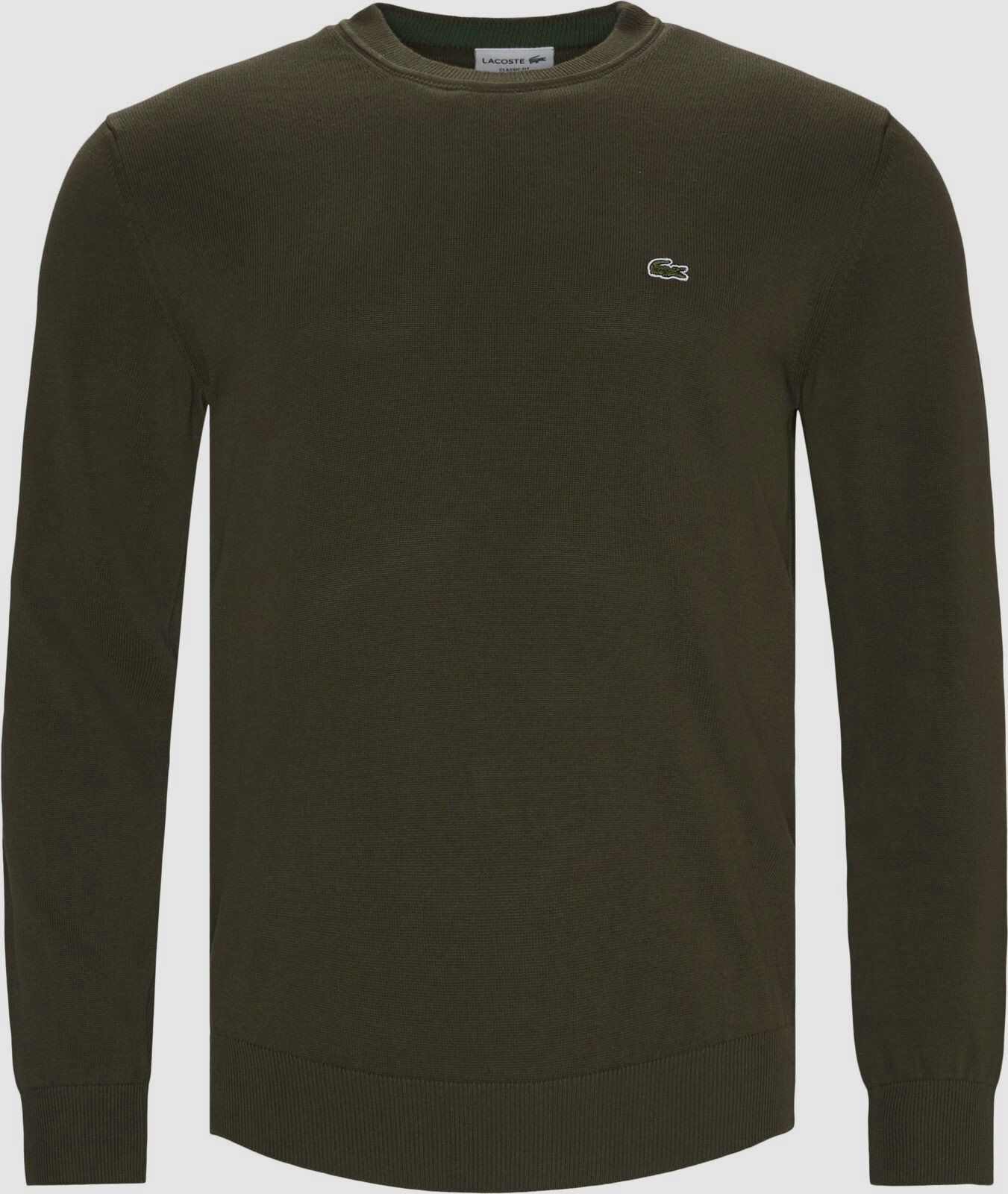 $98 Lacoste Men Green Pullover Crew 