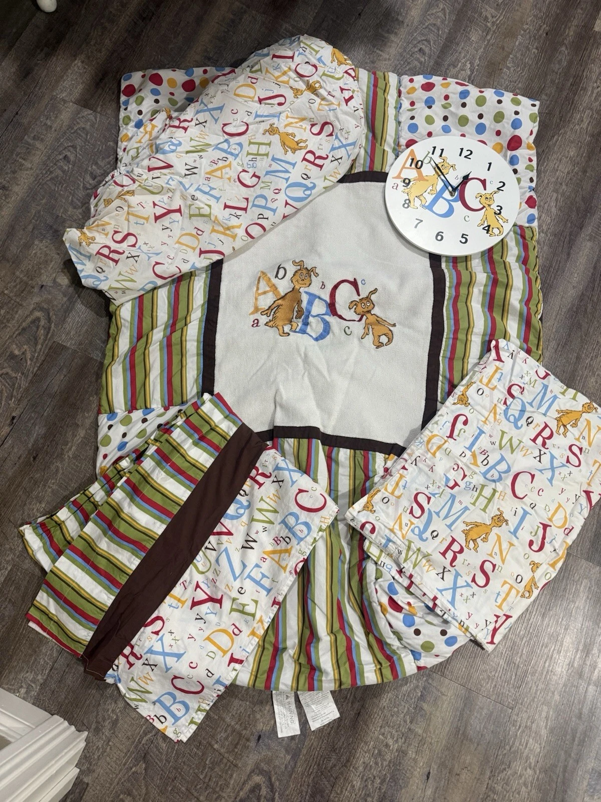 Dr. Seuss Crib Bedding ABC Alphabet & decor
Opens in a new window or tab