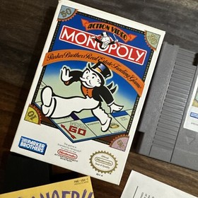 Monopoly (NES, 1991) CIB w/  & Poster Tested Very Clean Comes With What&rsquo;s In Pic