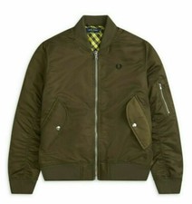 New Womens Fred Perry Oversized Bomber Jacket Size Uk 10 Eur 38 Rrp £250.,