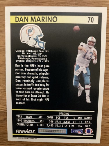 1991 Score Pinnacle Football Complete Set of 415 Cards - Picture 10 of 22