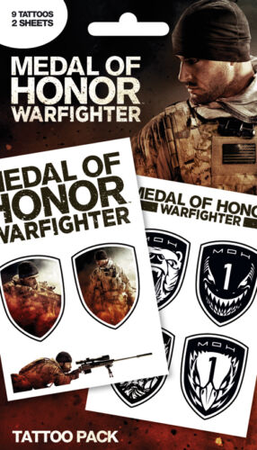 Medal Of Honor Warfighter Temporary Tattoo Pack Official Tattoos New TP0081  5028486193080 | eBay