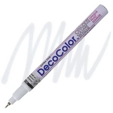 DecoColor, Paint Marker, White Ink, Extra Fine Point, Opaque, Permanent, Gloss