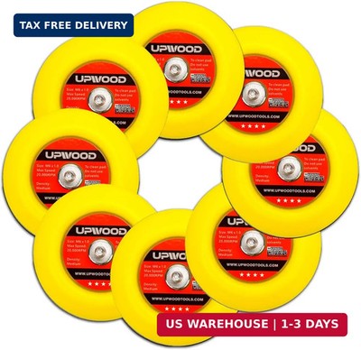 8 pcs 3 inch M6 Thread Hook and Loop Backing Pad for Mini Air Sander Polisher