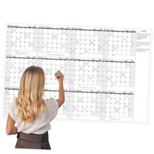 Large for Wall Yearly Wall Calendar Dry Erase, 37" x Dry Erase Calendar