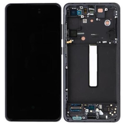 Samsung Galaxy S21 FE G990B AMOLED Display Touchscreen Rahmen Graphite Schwarz